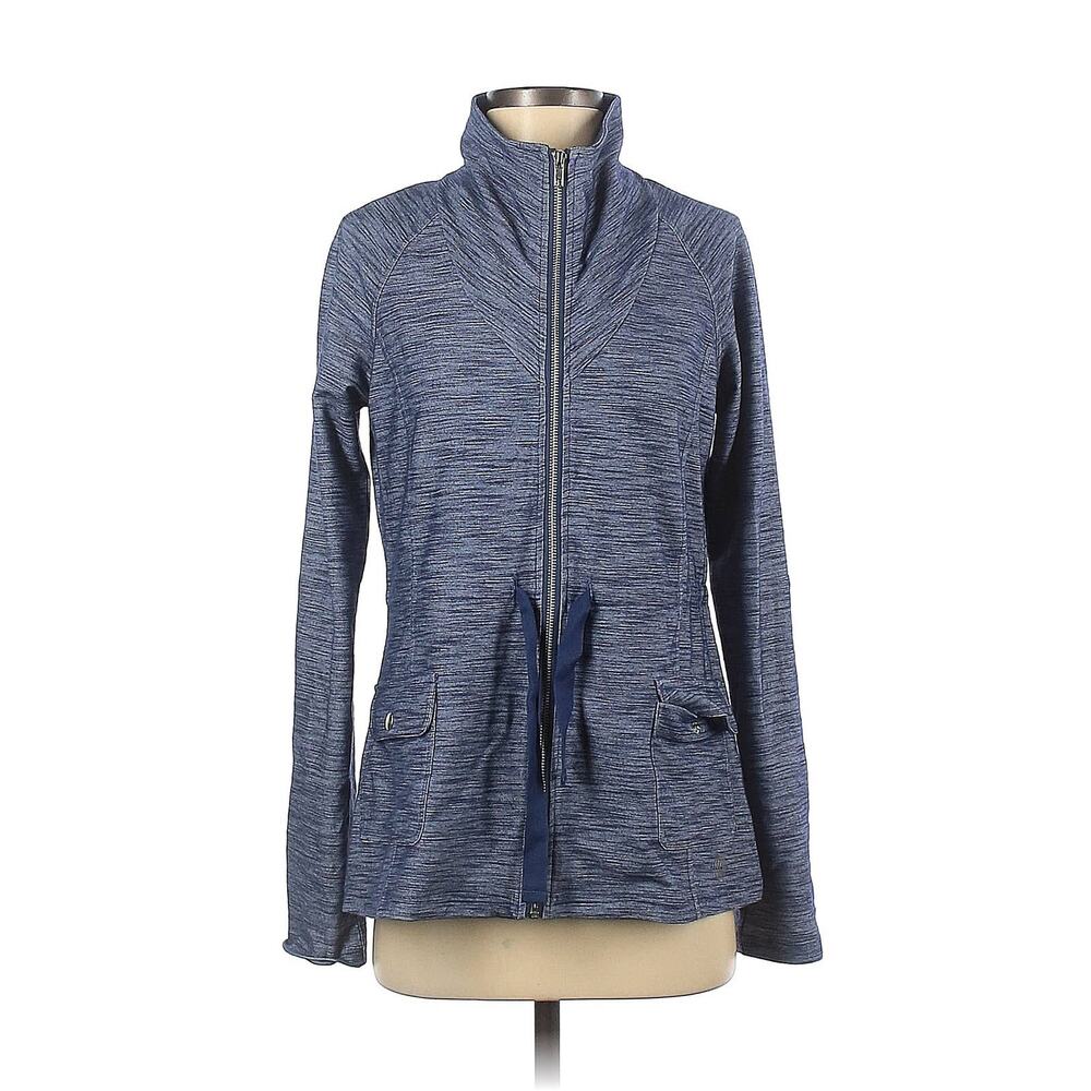 Balance Outdoor track Jacket full zip space dye navy blue activewear women's S